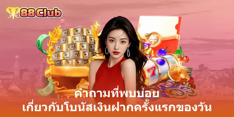 คำถามที่พบบ่อย เกี่ยวกับโบนัสเงินฝากครั้งแรกของวัน